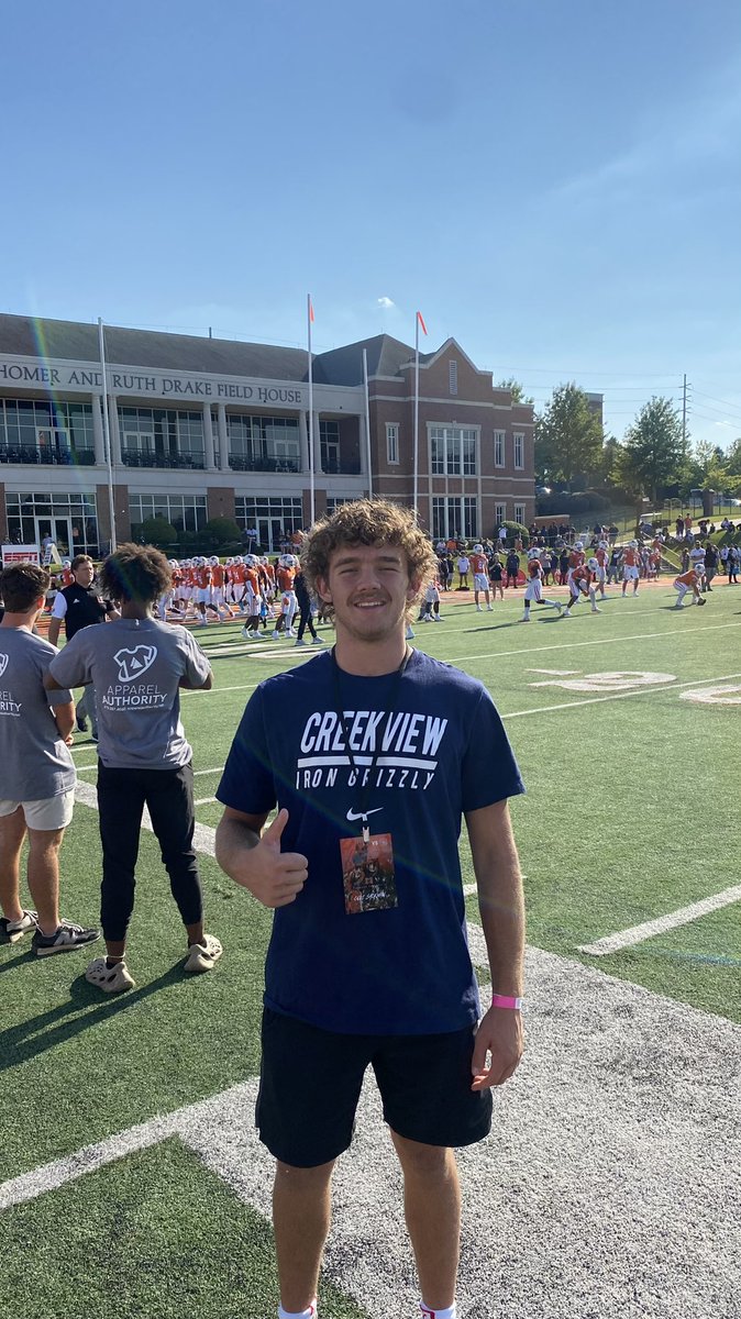 Huge thanks to <a href="/CoachJones_25/">Fred Jones</a> and <a href="/CoachSEllis/">SUMNER ELLIS</a> for the visit! Had a blast learning more about <a href="/MercerFootball/">Mercer Football</a> and seeing the campus. Great 17-0 win today. <a href="/TheViewRecruits/">Creekview Football Recruiting</a> <a href="/RecruitGeorgia/">Recruit Georgia</a> <a href="/CoachWilliams22/">Trevor Williams</a> <a href="/CoachMartinC/">Chip Martin</a>