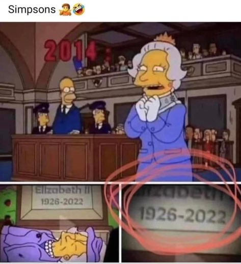 Fact Check: Did 'The Simpsons' predict Queen Elizabeth II's death? Here's  the truth - Entertainment News