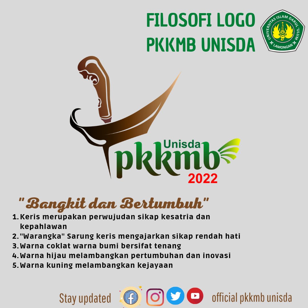 OUnisda's tweet photo. Filosofi Logo PKKMB 2022
#pkkmb https://t.co/PSY2X8CPP6