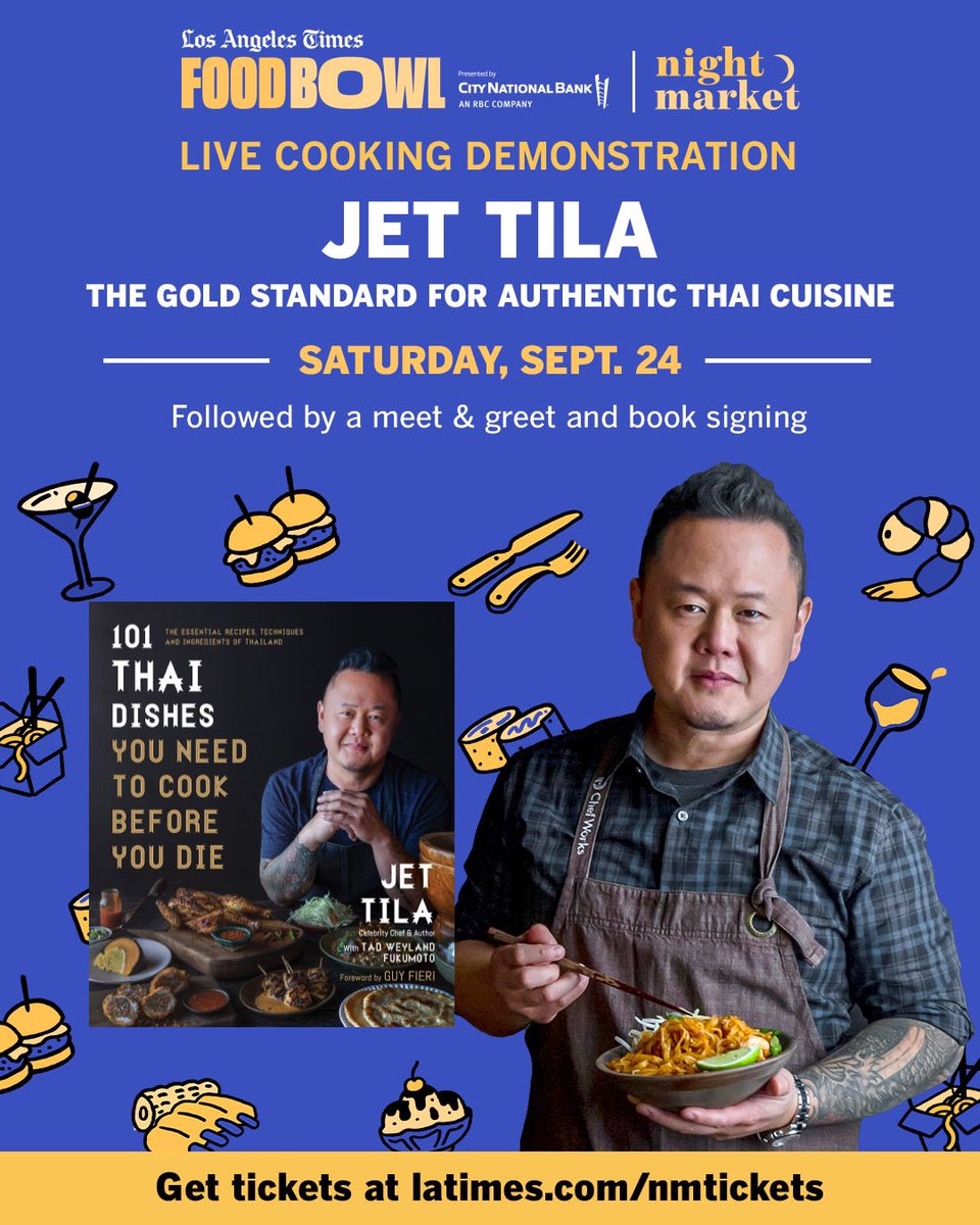 Are you ready for some Saturday Night Flavor? 🍜💃🪩🕺🥟

Get your tickets now at latimes.com/nmtickets! 🧁🍝🍡🍮🍗