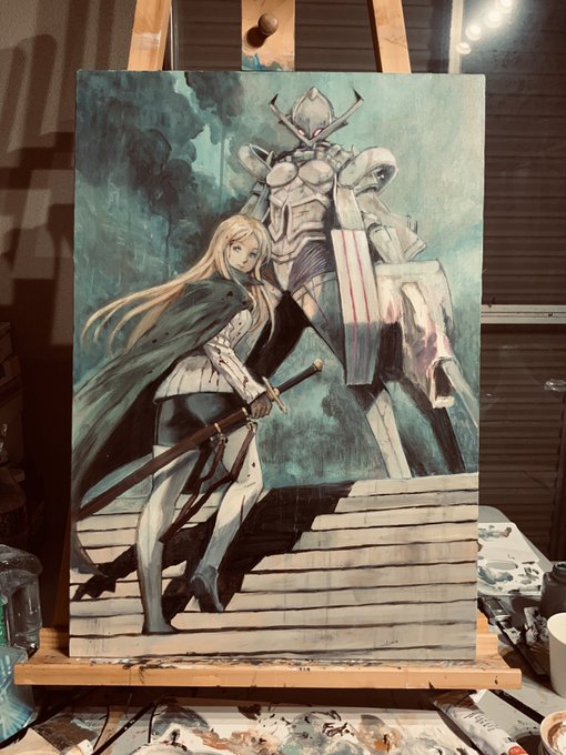 #最近フォローした方は知らない過去絵を晒す
油絵、ドット絵、プラモなんかもやります。 