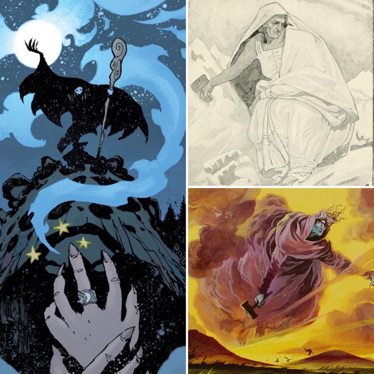 hellboybookclub's tweet photo. The Celtic Goddess, Cailleach bheur, is referenced in this story. We discuss “The Great Blizzard,” on this week’s podcast! LINK IN BIO! #hellboybookclub #podcast #hellboy #mikemignola #christophermitten #witchfinder #callieach https://t.co/wVob2DsLzn