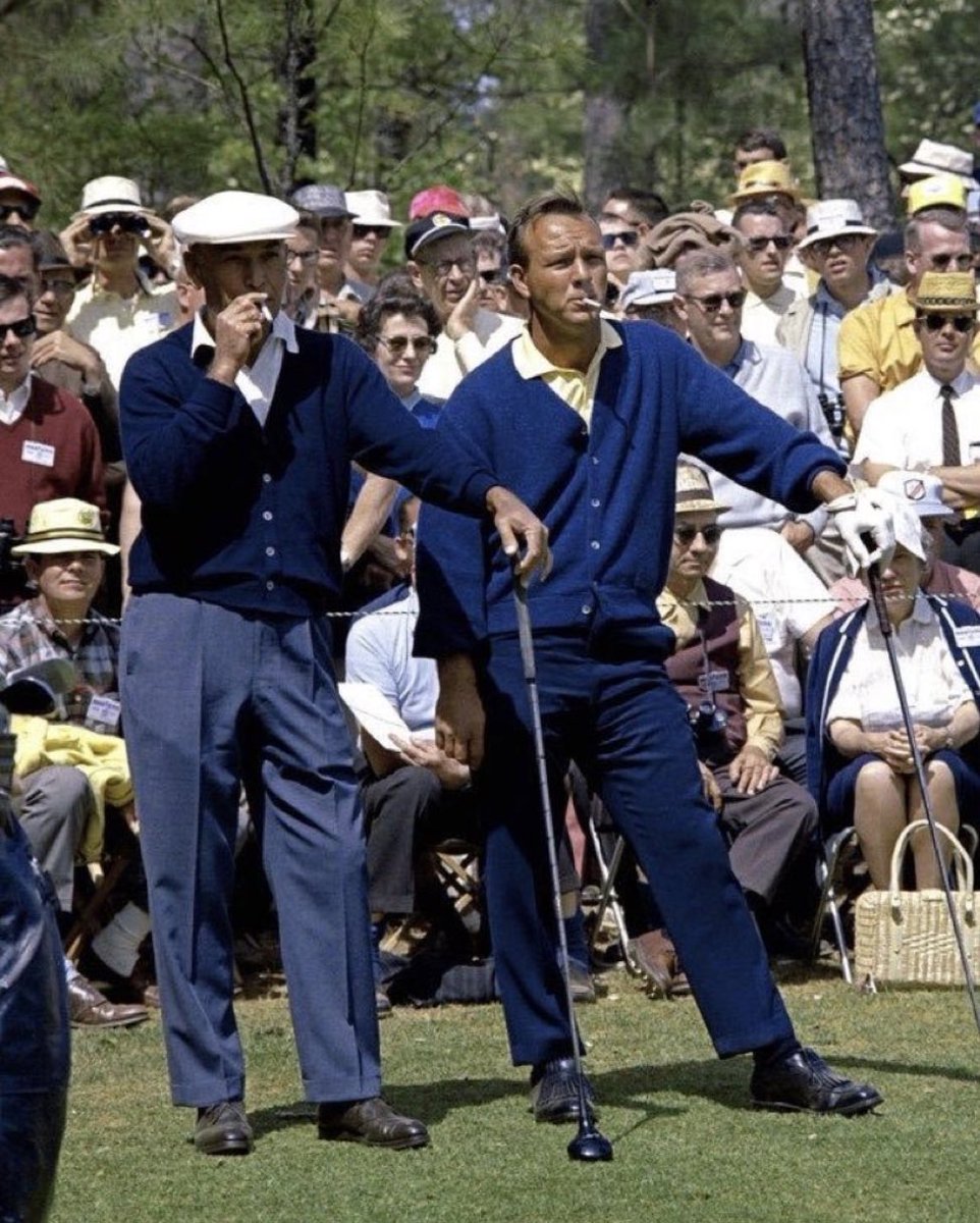 Super70sSports's tweet image. The Ryder Cup used to mean we were sending Ben Hogan and Arnold Palmer out there with lung darts to kick your candy ass.
