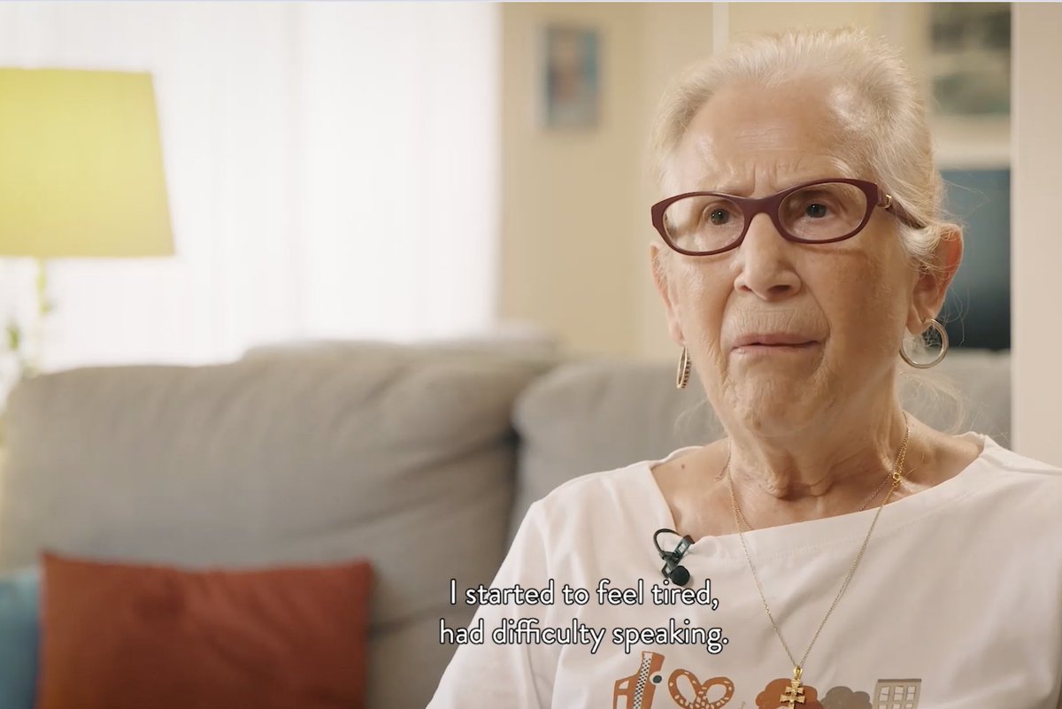 GlobalHeartHub's tweet photo. "I started to feel tired, had difficulty speaking. I had to tell my husband to walk slower and I'd ask myself what's wrong with me?" Listen to Cruz's story, a patient living with Heart Valve Disease in Spain.
Watch➡️ https://t.co/gNeGCJMVv4
#ValveWeek22 #ListenToYourHeart https://t.co/PkIxmenEZY