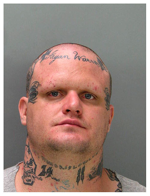 egavactip's tweet photo. I haven't done a white supremacist tattoo thread in a while, but they can be educational, so let's do one--this time with the theme of facial tattoos.

Even heavily tatted white supremacists often avoid facial tats, so you can tell something about those who get them. https://t.co/7jObDMBvQ4