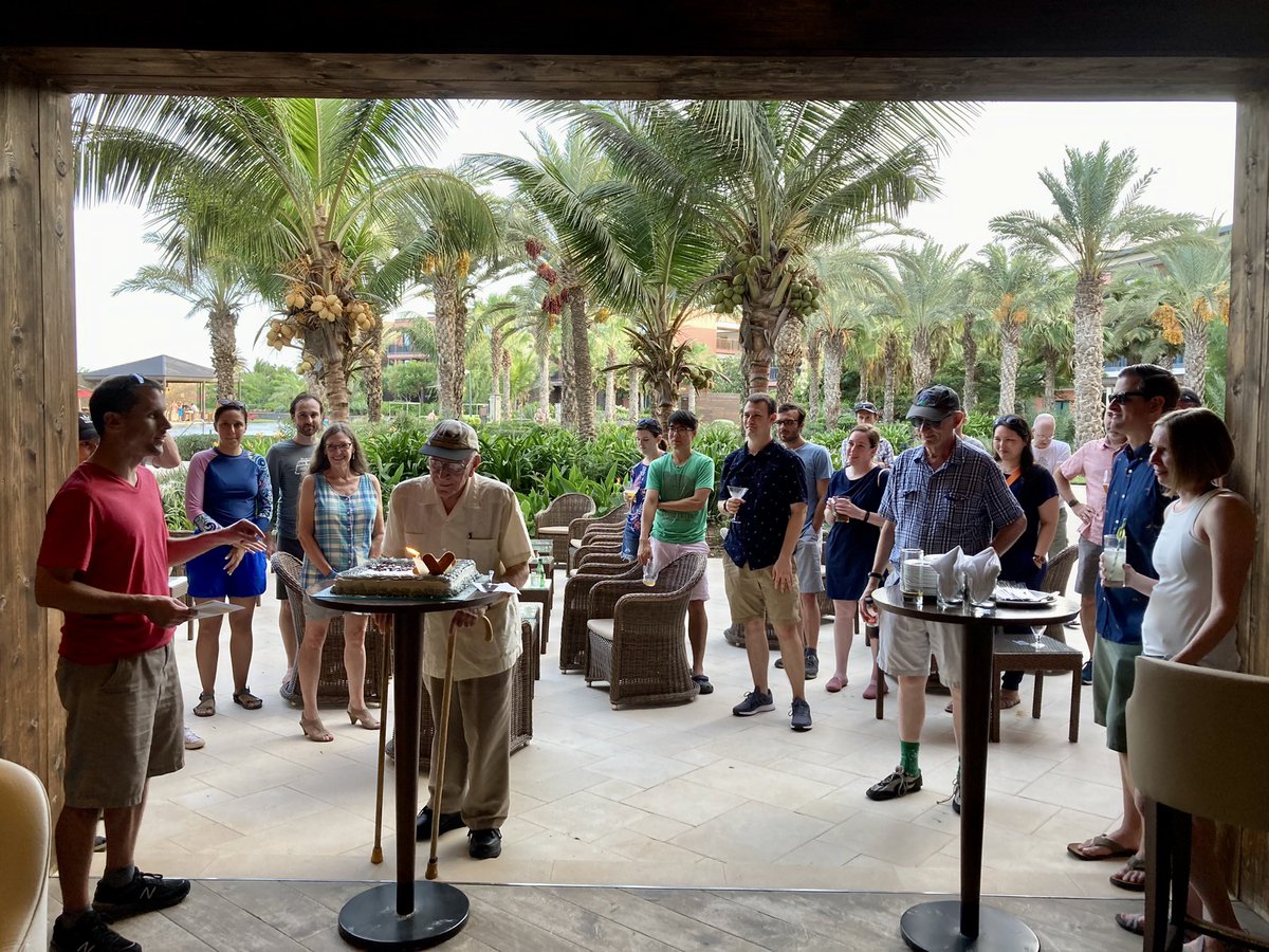 AaronJPina's tweet photo. This evening, members of #cpexcv celebrated Ed Zipser, a giant in the field of tropical meteorology, on his 40th field deployment spanning across ~6 decades. https://t.co/kBgUGObt1v