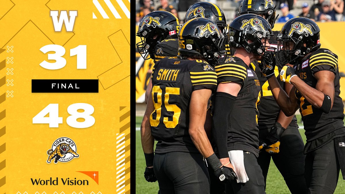 innipeg goes home without the W.

#Ticats | #CFL | <a href="/worldvisioncan/">World Vision Canada</a>