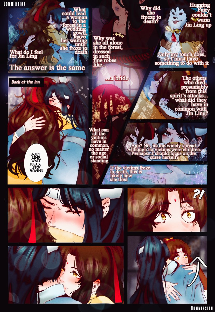 💙Comics? Comics.💛

Thank you so much for commissioning me on this one, <a href="/lessertahto/">Tahto</a> ! Making this was a ride as this was my first attempt in comic-making!

Story credits to <a href="/pookyspook/">Spook</a>
#jinling #lansizhui #Zhuiling #MDZS #MoDaoZuShi #追凌