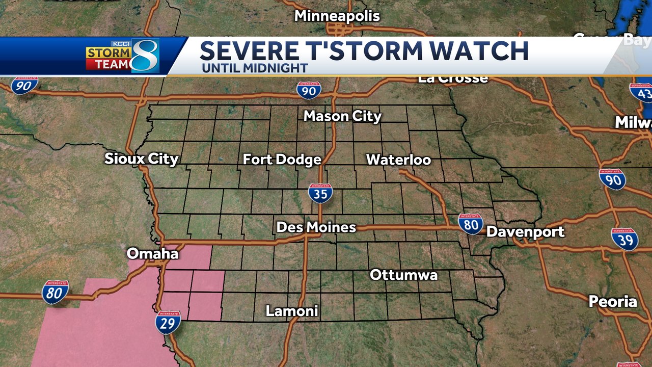 KCCI Weather on Twitter "A severe thunderstorm WATCH has been issued
