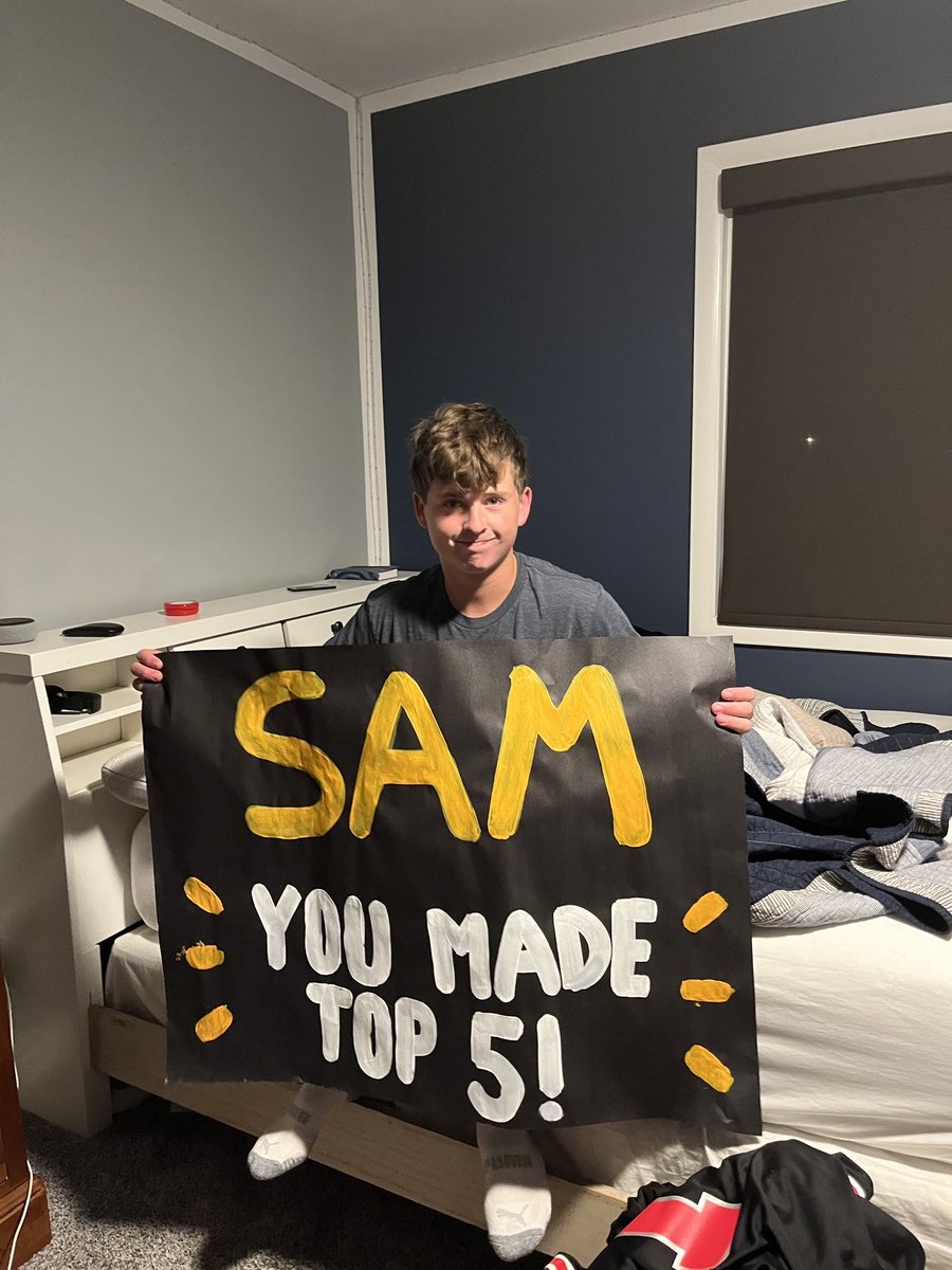 Congrats to Sam Eisenmann on making top 5!!