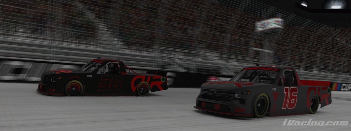OSSAcademy's tweet photo. It's a 1-2 for @AgentInkRacing/@OvertonSpeedCo bossmen at @BMSupdates in the @NASCAR_Trucks! It's been a while since @LeighROverton &amp; Chris took home 1-2. 
Chris beat Leigh heads-up over the last 20 laps and both executed a perfect race!

#AgentInkRacing | #AIROSS | @AgentInk https://t.co/hdt443iWRD