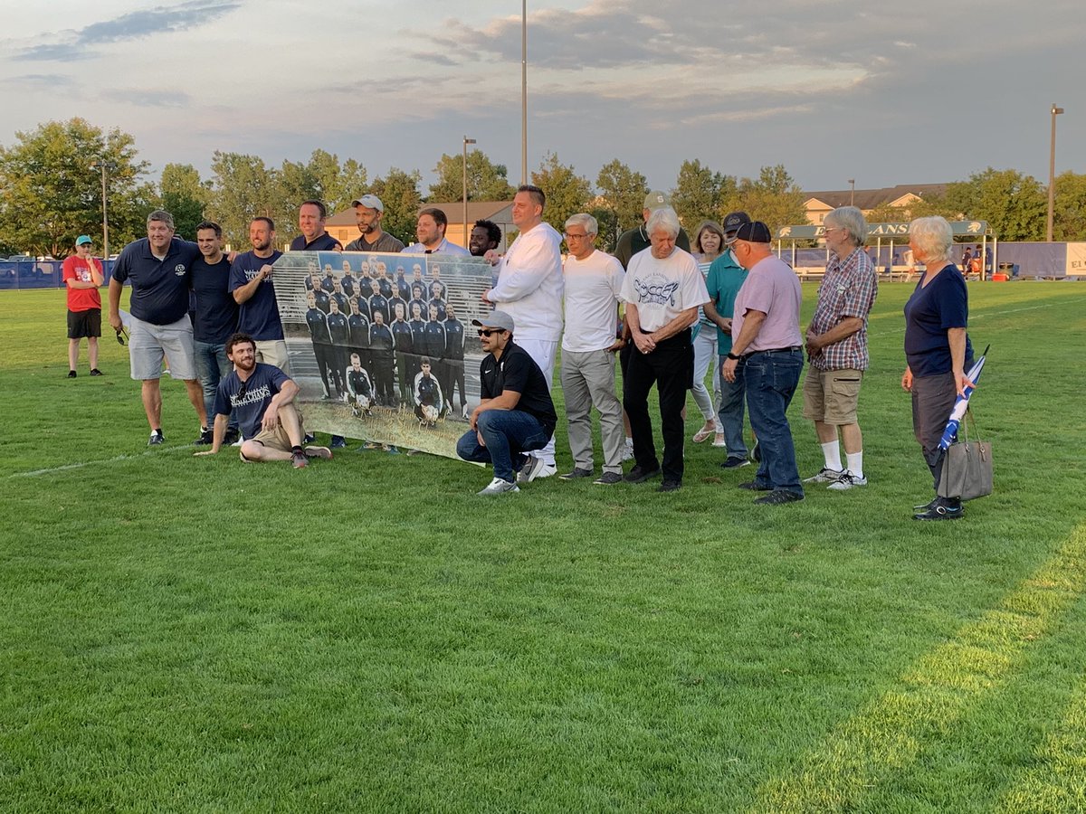 Honoring the <a href="/eltrojans/">East Lansing Trojans</a> 2002 State Champion soccer team tonight at Nick Archer Stadium.