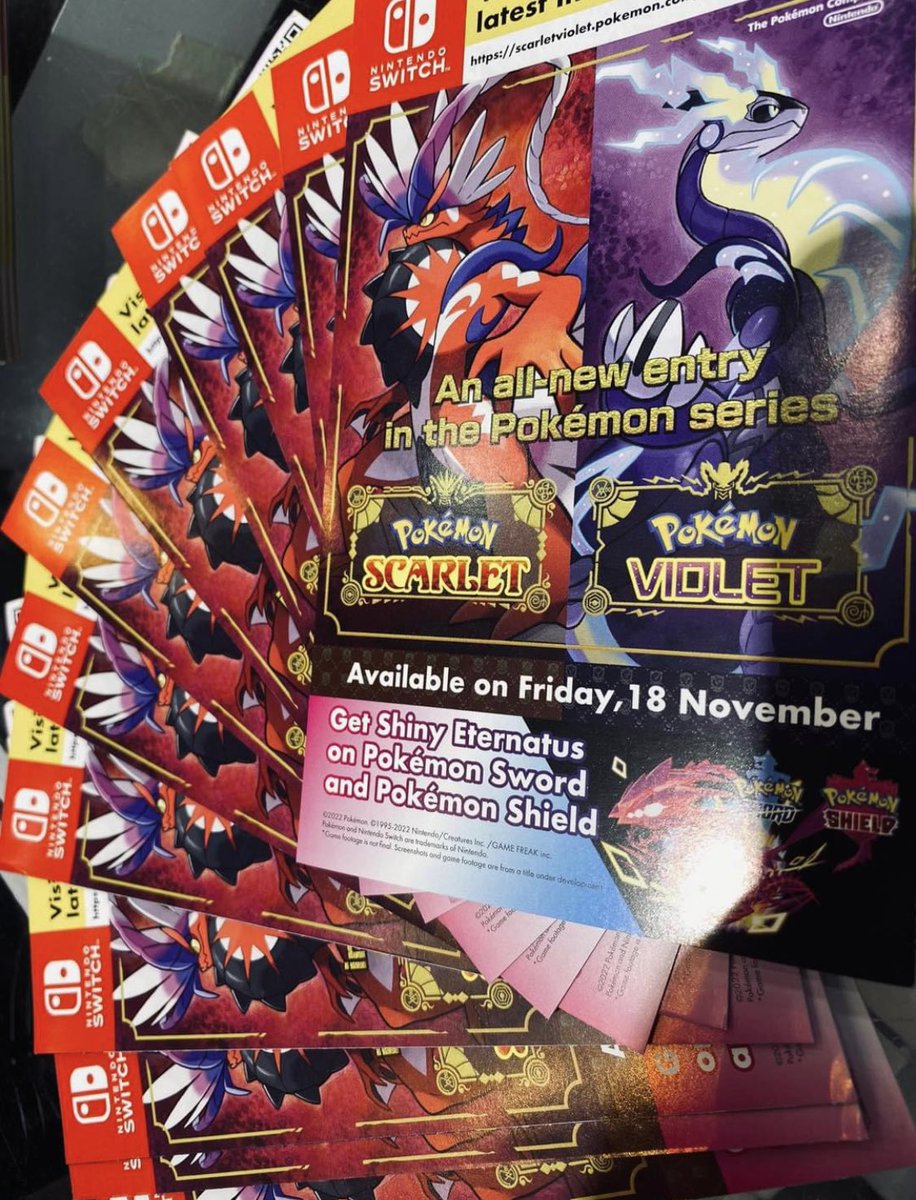 ✨ Eternatus giveaway ✨ 
RT Like &amp; Follow to win yourself a Eternatus code 
#pokemontrade #pokemon #PokemonScarletViolet #PokemonSwordShield #PokemonGO #Eternatus #Pikachu