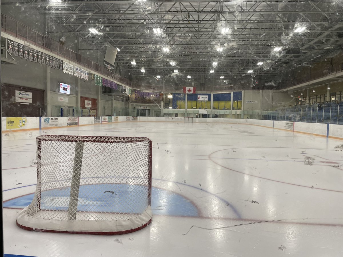 MFPatriotsPJHL's tweet photo. The calm before the storm 2022-23 patriots season opener vs the @GoderichFlyers #pats #seasonopener #8pmstart https://t.co/7sKmz89BLP