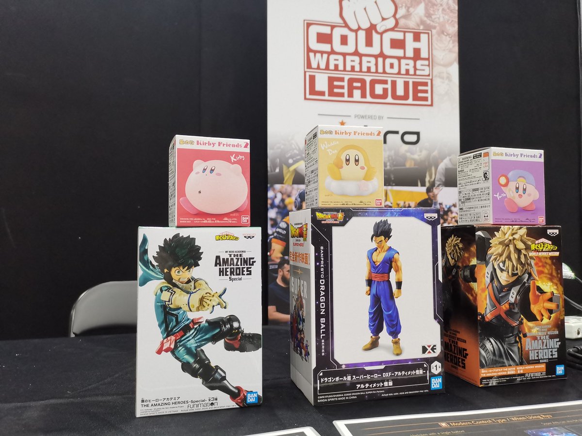 Prizes for today's tournaments at #CRXAUS! Join us for a fun competition in: 🕹️Guilty Gear Strive 🕹️Dragonball FighterZ 🕹️Smash Ultimate and a little game called 🕹️Street Fighter 6!