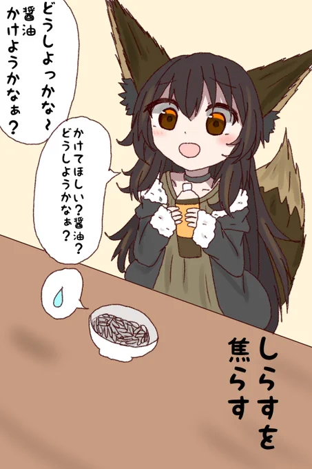 しらすを焦らす
きつね 