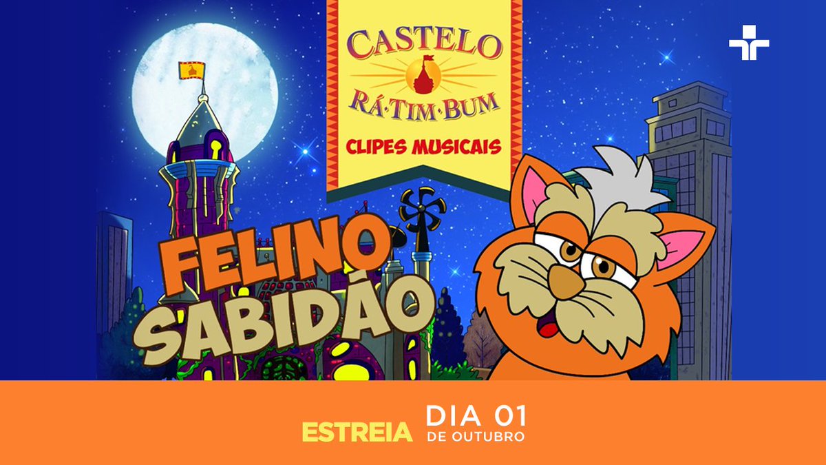 tvratimbum's tweet photo. No dia 1° de outubro, teremos estreias divertidas na TV Rá Tim Bum! 

Clipes musicais do Felino Sabidão, e Mau e Godofredo entrarão em nossa programação! 

Fique ligado! 

#TVRáTimBum #TVCultura #RáTimBum #ClipesMusicais #Diversão #FelinoSabidão #MaueGodofredo https://t.co/d67nPhBUFJ