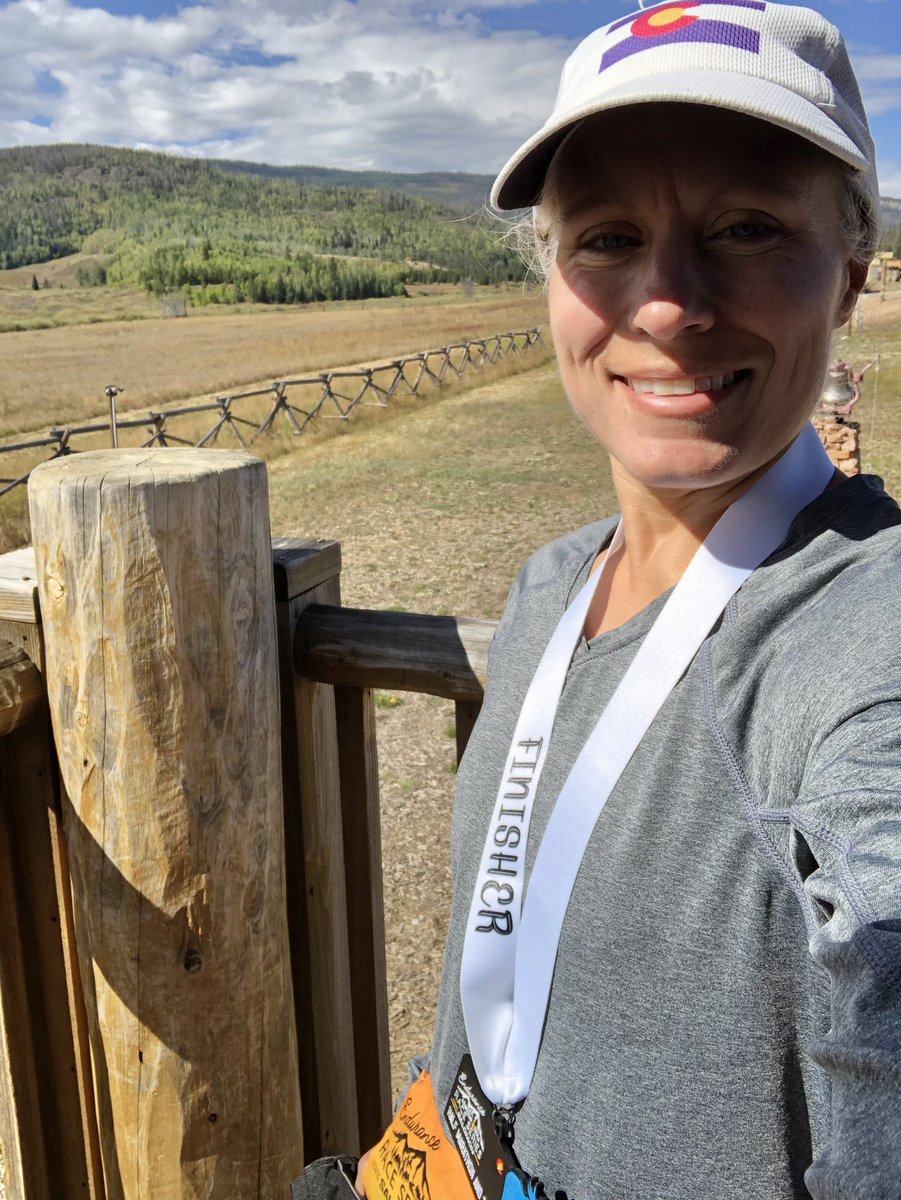 Realrellim's tweet photo. Fun at the @ERS_events Snow Mtn Ranch Half Marathon today. #runstreak day 1445 #leagueofgarmin #zoomarunclub #skirtsportsambassador #zoomaambassador #skirtsports #trailrunning #coloradorunning https://t.co/hGszdg4RwM