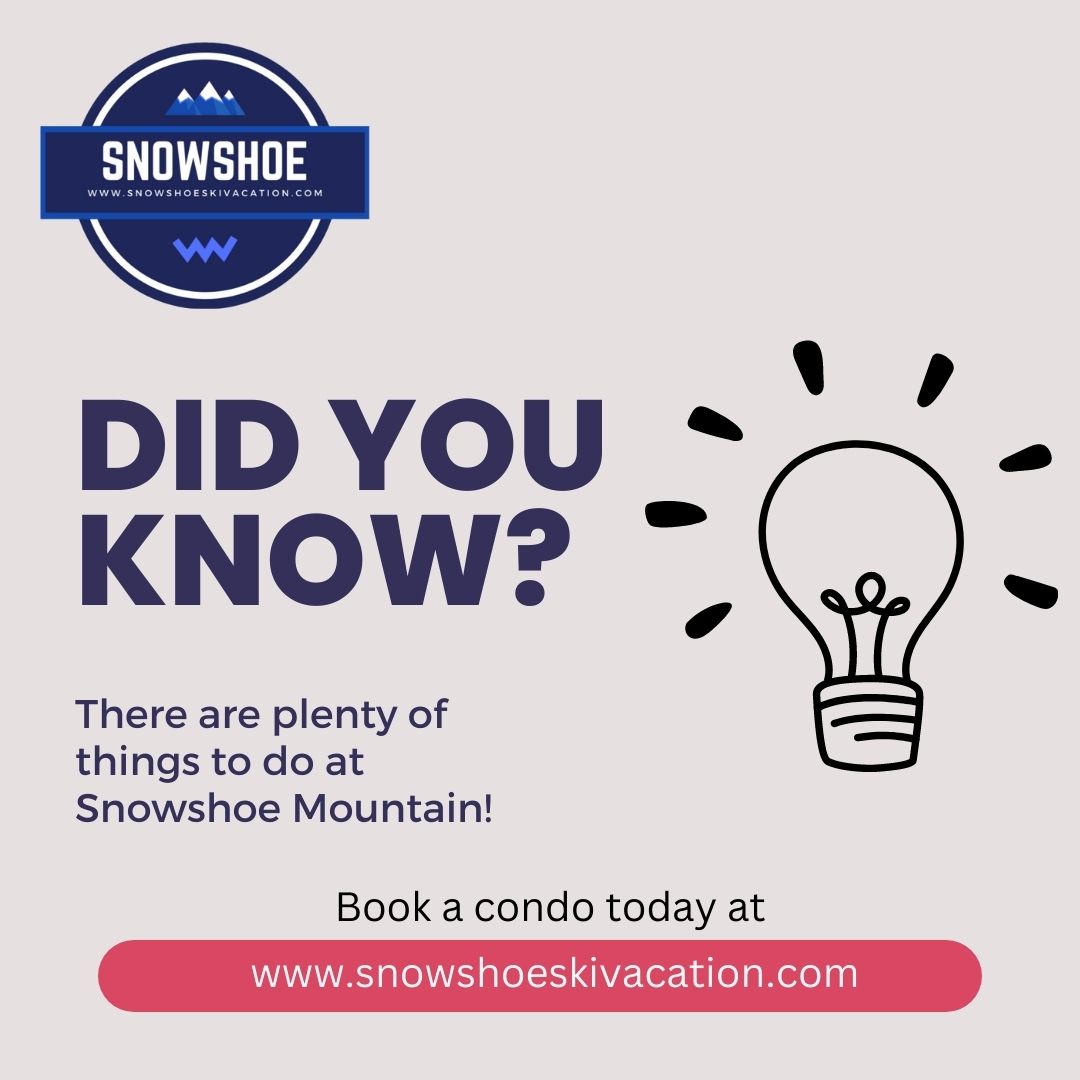 Stay tuned to find out all about the activities at Snowshoe! Book a condo today at snowshoeskivacation.com/availability/ #snowshoewestvirginia #skiresort #vacationhome #lodge #vacation #activities