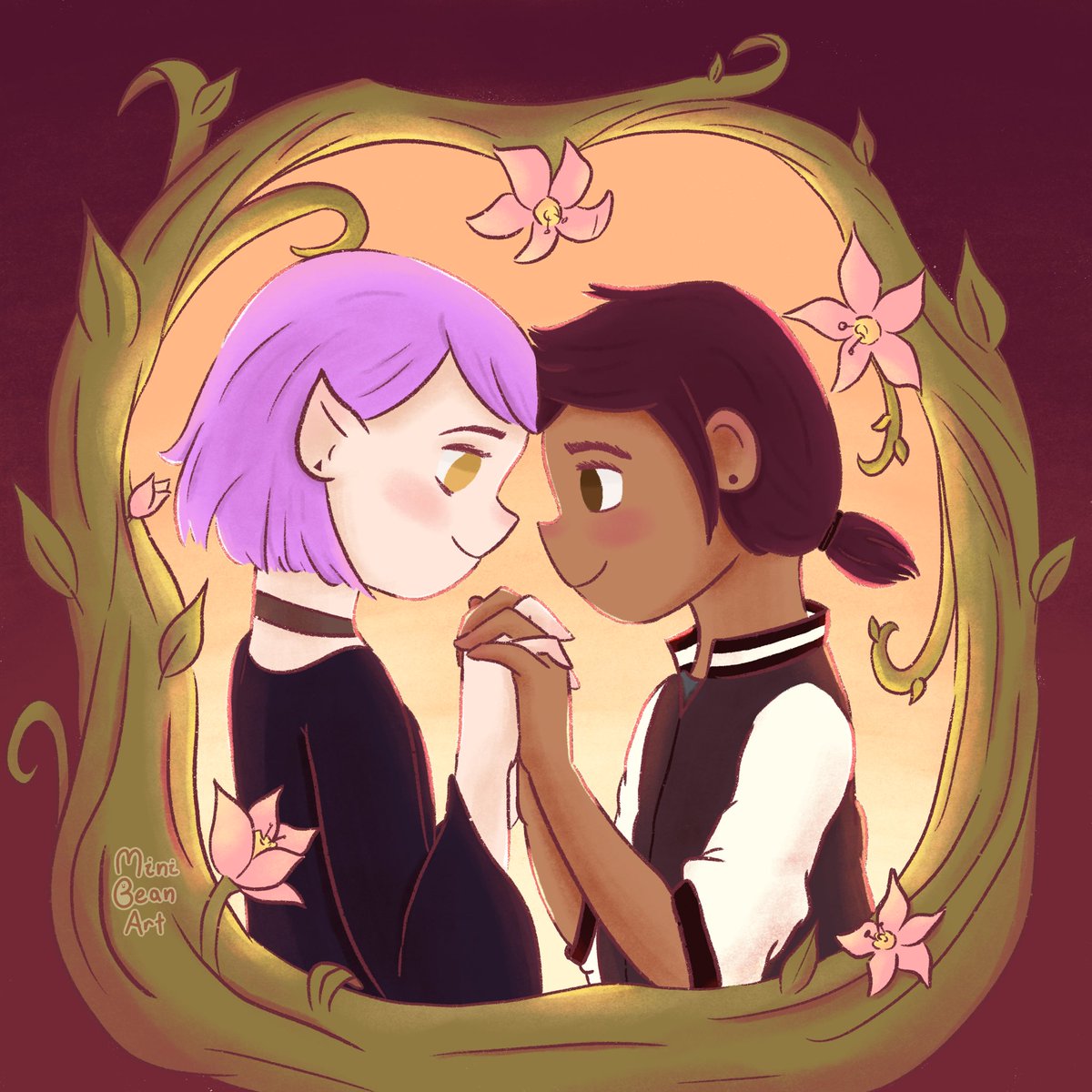 MiniBean_Art's tweet photo. Some Lumity fanart from The Owl House ❤️ this couple makes my queer heart so happy 🥰 https://t.co/liyzmropPB