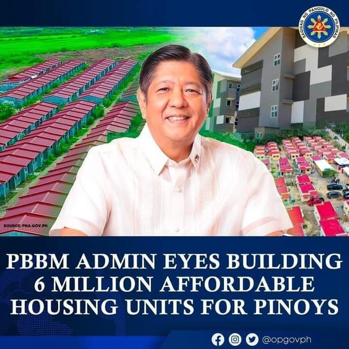 Samantha0797's tweet photo. A Very Good News for those who are dreaming of having a Decent home.

#PBBMHousings 

Ctto. https://t.co/ZipyCyYrbG