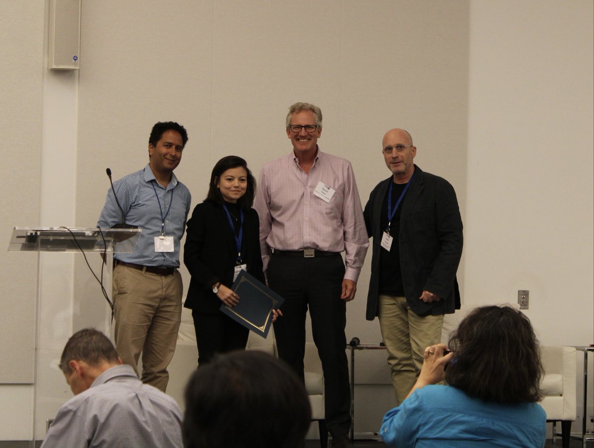 TPRCtweets's tweet photo. Congratulations to our Student Paper Competition and Benton Early Career Scholar Award winners: Pedro Bustamante, @KatherineKurata Andrew Kearns, @ereyzee and Cole Campbell! So well deserved! @Benton_Inst #TPRC2022 https://t.co/ChecDL8AVL