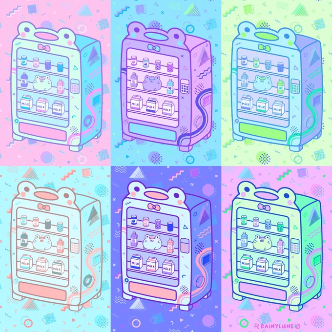 funky frog vending machines  