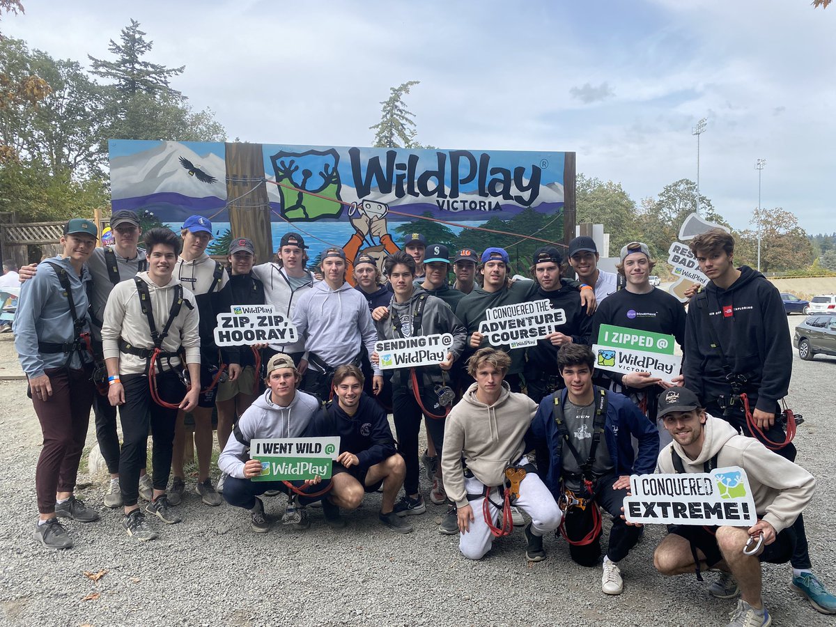 The Royals conquered some fears and did a little team building down at WildPlay Victoria today! 🌲🧗‍♂️
