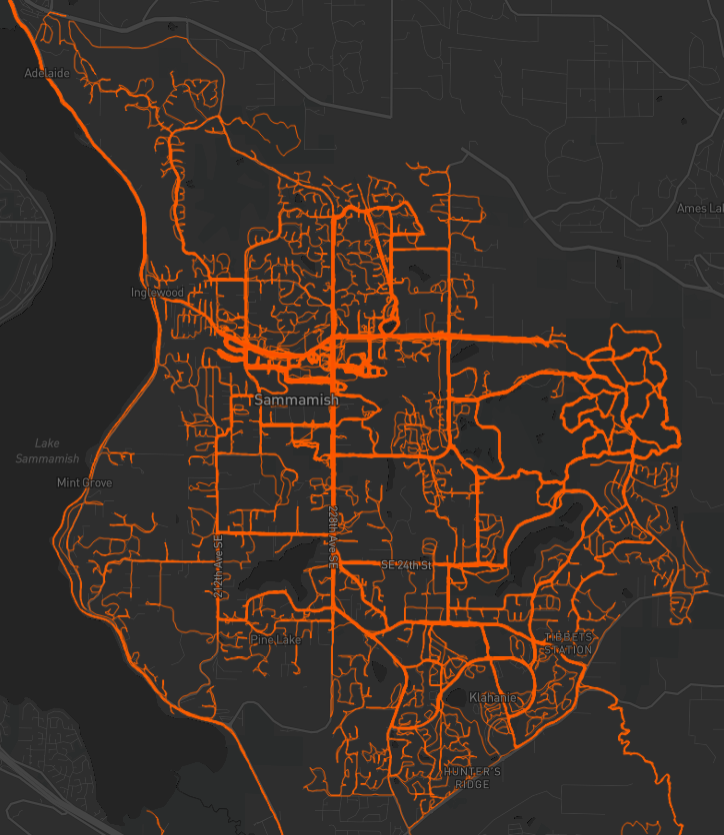 phillramey's tweet photo. Completed running #everysinglestreet in the @CityofSammamish today! I started this journey with focus back on 2/20/22 and after 50 mapped @garmin courses, I'm done! Couldn't have done it without @Strava heatmaps and @googlemaps street view to help avoid those private streets. https://t.co/ObKzomOIx1