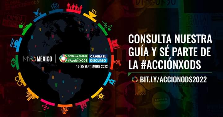 MYWorldMexico's tweet photo. 📅⏱! Únete a la Semana Global de #AcciónXODS

¡Es hora de #CambiarElDiscurso!
👉Conoce qué acciones puedes emprender en la Guía Oficial: https://t.co/punFgkjRCz 
 👉 Guía Oficial para la Infancia: https://t.co/KyYM8ZvNir 
 
#FliptTheScript  #CambiaElDiscurso 
#Act4SDGs #ODS https://t.co/JQqYWUPfKH
