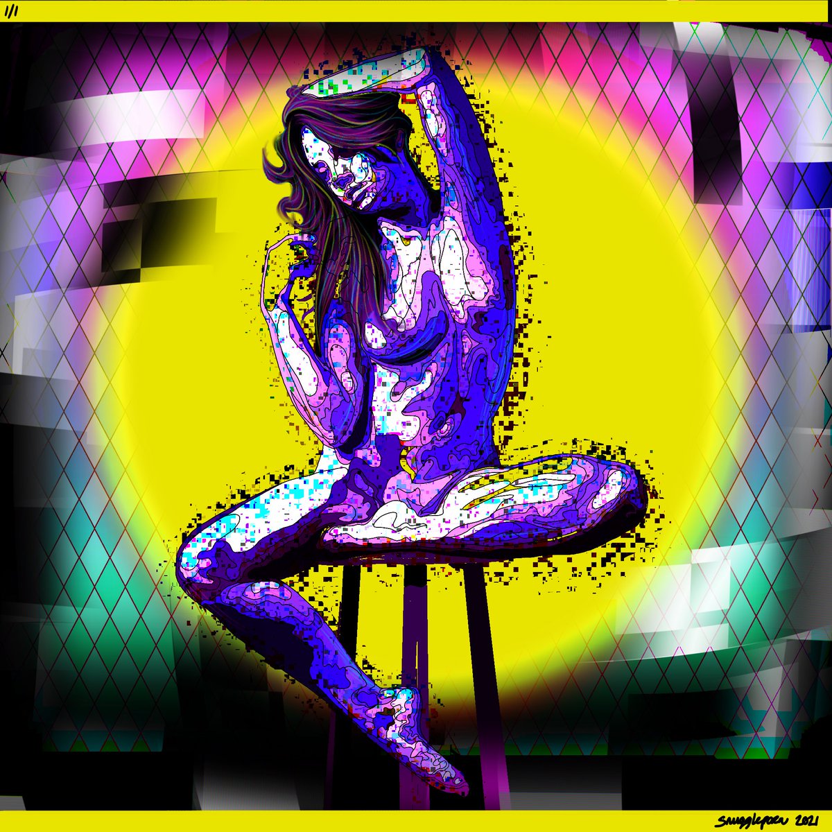 RawGalleryNFT's tweet photo. 🚨 SECONDARY SIZZLE 🚨

“GLTCHD_ND€_4.0” by Katy Parsons @snuggleporn 

Curated by @RawGalleryNFT 

One if my all time faves by Katy is now available for a steal at .11 ETH! She’s been on the road non-stop working but expect some fire pieces from her soon! 🎨💃

Link ⬇️ https://t.co/rM9DE8rNLx
