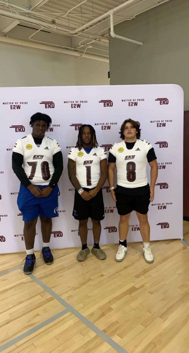 Tomago Daniels Jr (Mago) (@tomagodanielsjr) on Twitter photo Had a good time <a href="/EKUFootball/">EKU Football</a> with my teammates <a href="/JtAdamsIV2/">Jt Adams IV</a> <a href="/LebranMcmullen/">LeBran McMullen🌟</a> thanks for the invite <a href="/Erik_Losey/">Erik Losey</a> Had a good time <a href="/EKUFootball/">EKU Football</a> with my teammates <a href="/JtAdamsIV2/">Jt Adams IV</a> <a href="/LebranMcmullen/">LeBran McMullen🌟</a> thanks for the invite <a href="/Erik_Losey/">Erik Losey</a>