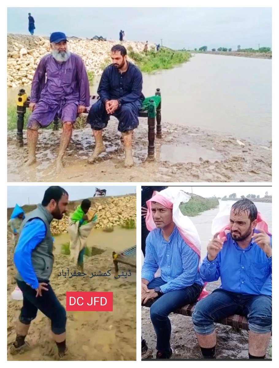 Brave efforts by DC Jaffarabad Razzak Khan khajjak during Heavy Rains &amp; flood 
Due to his sincerity people trusted him and they refused to leave their houses,Allah almighty gave him success and he saved all Urban areas of JFD
<a href="/HamidMir/">Hamid Mir</a>
<a href="/dpr_gob/">Govt. of Balochistan</a> 
<a href="/ChiefSecretary/">Chief Secretary</a> 
<a href="/CMOBalochistan/">Chief Minister's Office Balochistan</a>