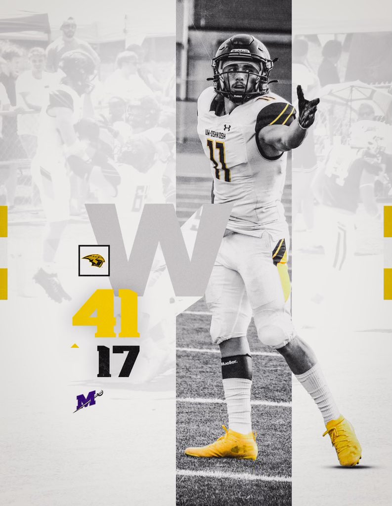 UWOFootball's tweet photo. Great team win in Mississippi! 

🟨⬛️ 12 https://t.co/Uz4codpNb3