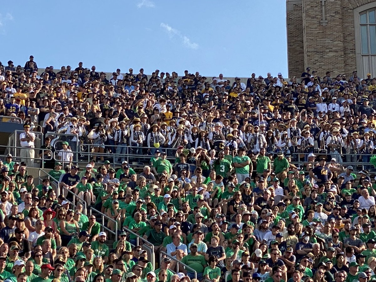 The <a href="/CalBand/">Cal Band</a> showed up and was the best part of the @Cal experience at Notre Dame. Go Bears!