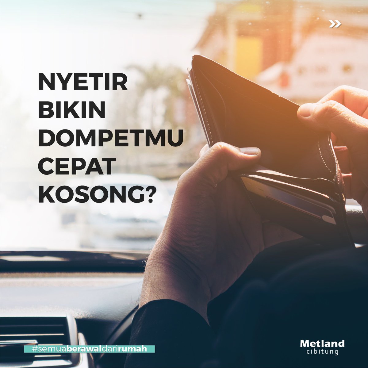 metlandcibi's tweet photo. Baru isi bensin udah isi bensin lagi
Wah mana BBM naik, cepat kosong nih isi dompet kalau begini terus😌

Saatnya beralih naik Commuter Line dari dalam perumahan. Yup, Commuter line masih menjadi moda transportasi dengan tarif ramah di kantong dan ramah lingkungan.
#CommuterLine https://t.co/0kEZDt1RIx