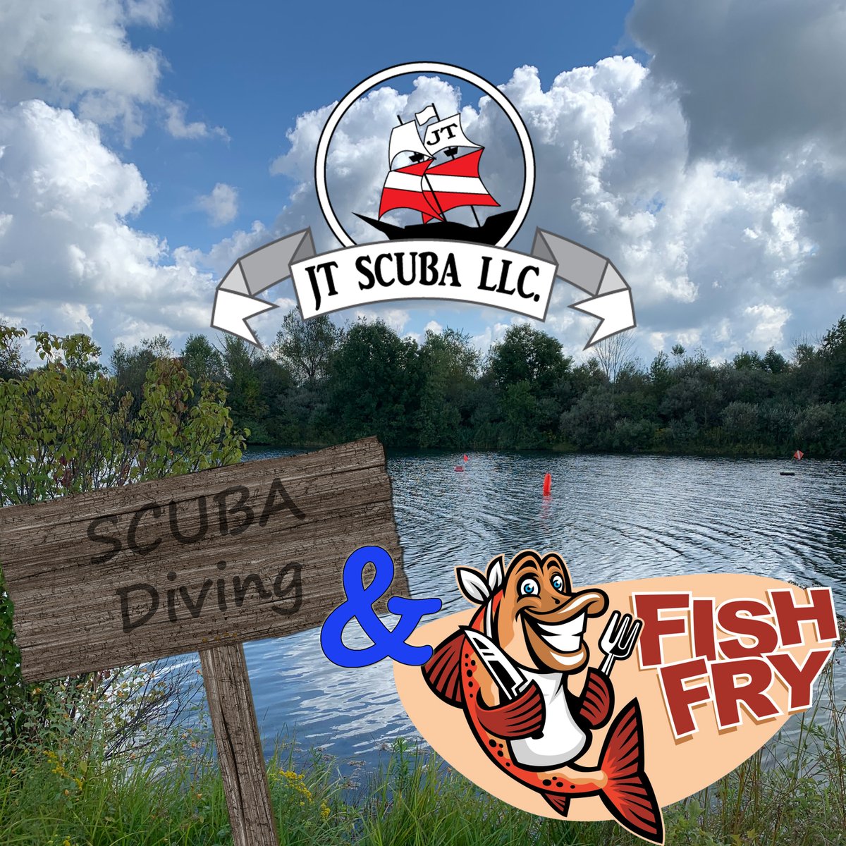JTScubaLLC's tweet photo. JT Scored big on his walleye fishing trip Friday. So, after the dive, we will be having a beer-battered fish fry. 

We are diving at 1 PM and we will begin frying the fish once we get back to the shop, so probably around 3 PM.

Hope to see you there

-Ted https://t.co/ZfPtPY6ujq