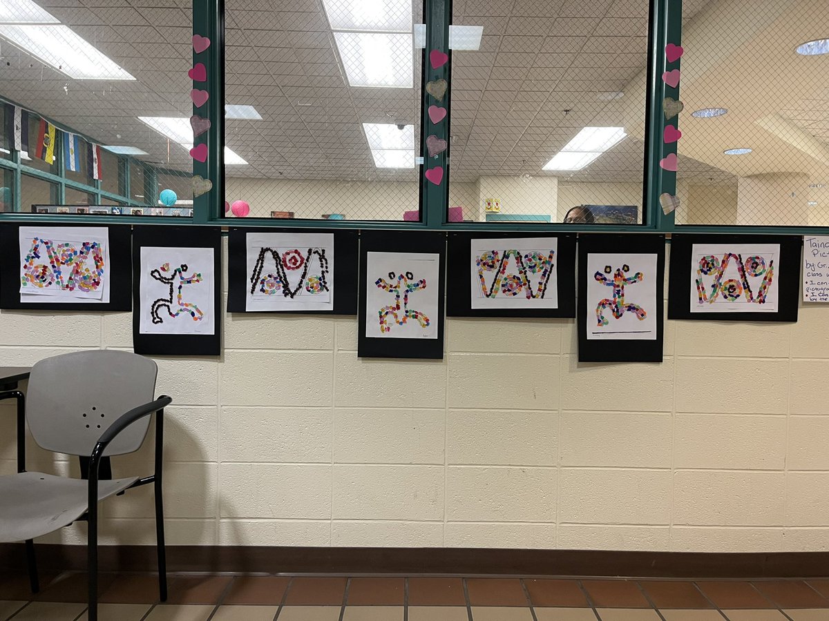 PonteMarilyn's tweet photo. Taino symbols with a colorful twist #HispanicHeritageMonth #Wearecrew #creativekiddos @msanchez_crew @urbanleaderEv @Ms_Zanghi https://t.co/GD80QfRJgS