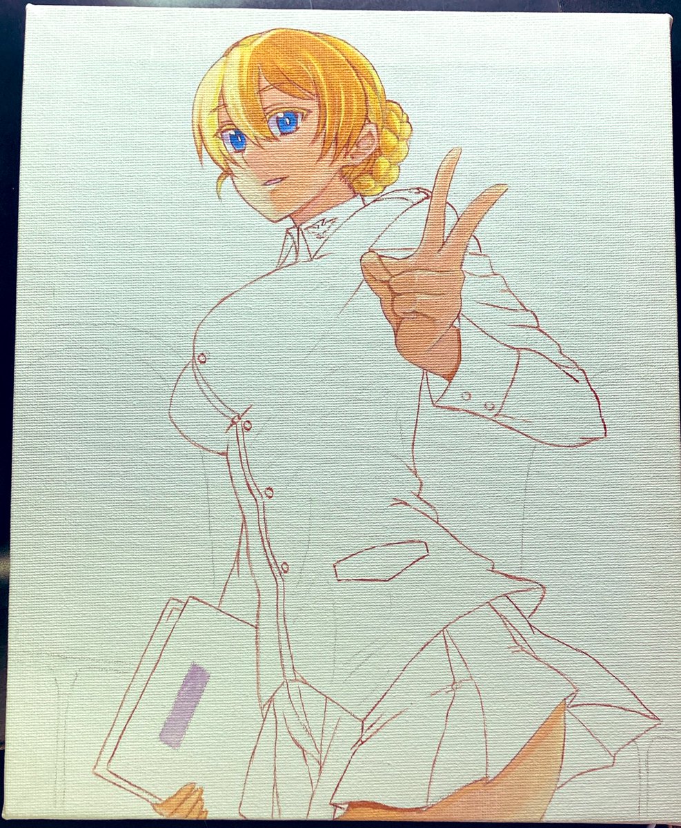 ダージリン(ガルパン) 「ダージリン様(Wip)」|なべゆ@C102(土)東34a🧊のイラスト