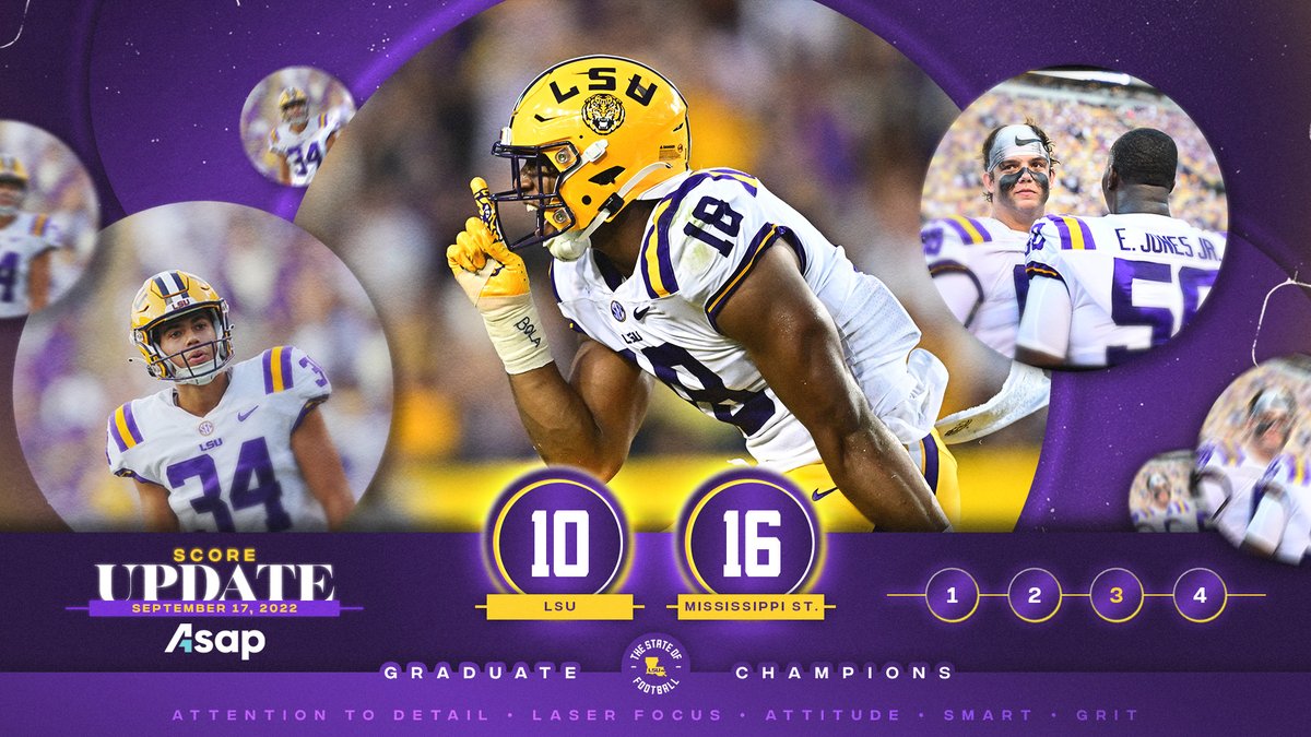 LSUfootball's tweet photo. It's the 4th Quarter in Death Valley https://t.co/N5pW7e8ANp