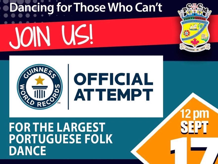 MChristineRod's tweet photo. Took part in the Guinness World Recod Official Attempt for Largest Portuguese Folk Dance with family &amp; friends….and…We have a New Guinness Record! @GWR #culture #Portugal #Canada https://t.co/81mash3Uuw