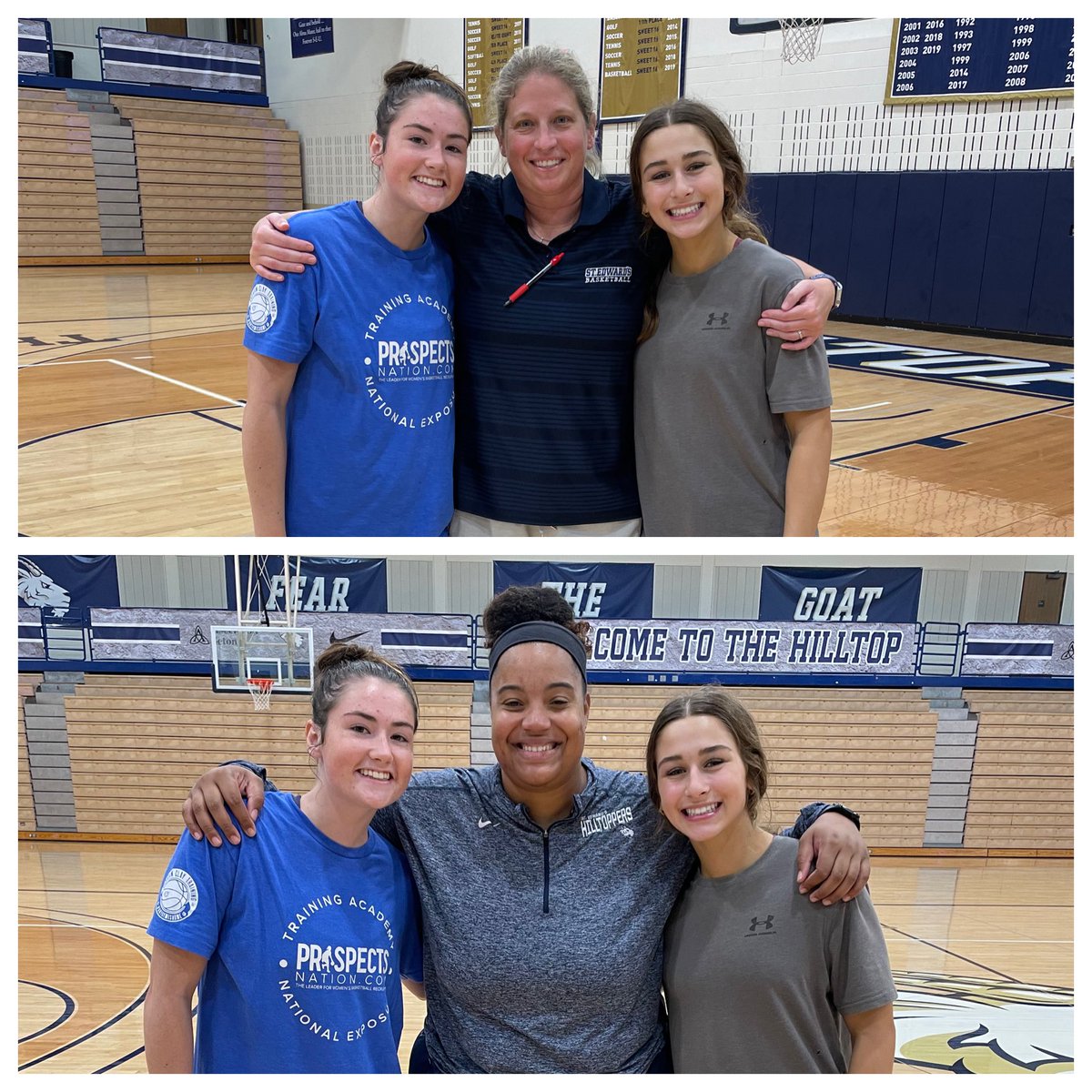 phoenixselect's tweet photo. Phoenix 2023 guards @bbrookewhitee &amp; @aaddiemccormick had a great time @SEUWBasketball Elite Camp today! Grateful to @CoachJJRiehlSEU for making our girls better🙏 #phoenixProud https://t.co/ziZsZO0Xmb