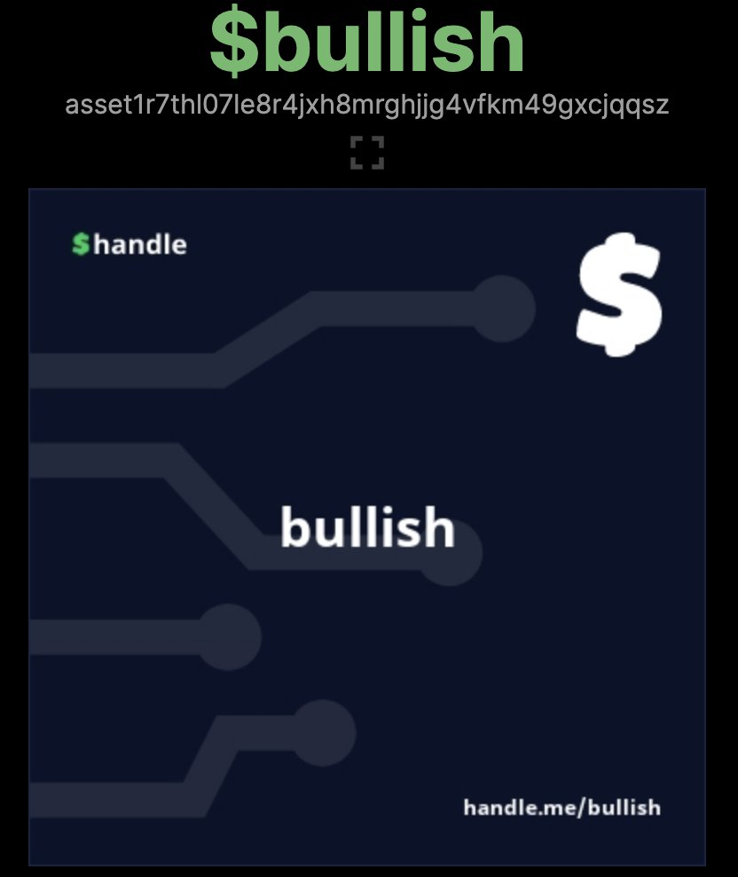 kongsynft's tweet photo. 18/21
the #ENS-equivalent on cardano is @adahandle, which is compatible with most cardano dApps.

super bullish on #handles, they are focusing on enabling the web3-space by providing #subhandles and #metadata.

oh, and on cardano we don't rent our handles - they are NFT's. 🥳 https://t.co/cuH0RBCOXs