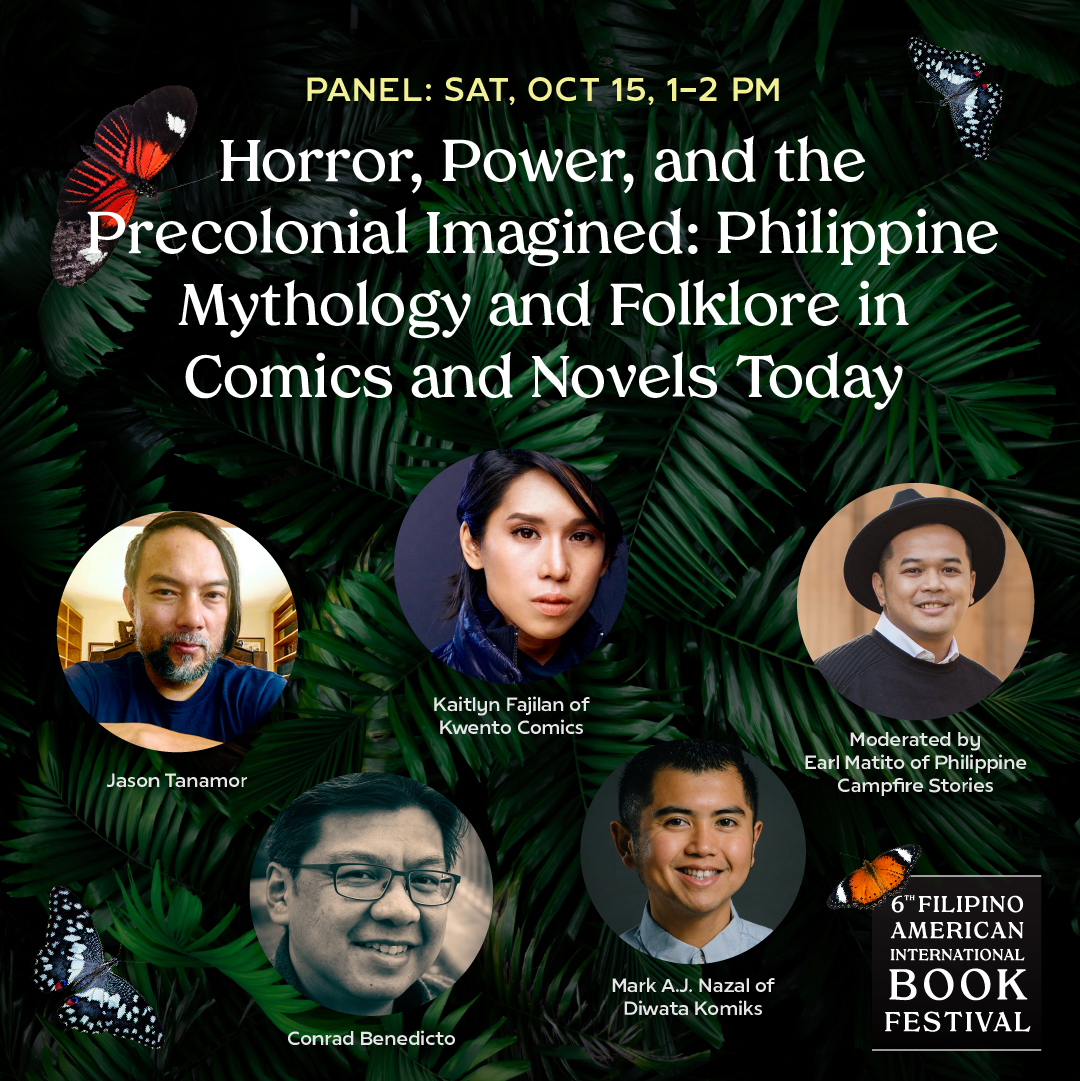 FilBookFestival's tweet photo. π΅ππ¦πHorror, Power, and the Precolonial Imagined: Philippine Mythology and Folklore in Comics and Novels Today
Saturday, October 15, 1-2 pm
The Bridge Learning Center, 5th floor
#Filbookfest #Filbookfest6 #FiltheShelves #Mythology #Folkore #PHCampfireStories https://t.co/RI17gO0FQ0