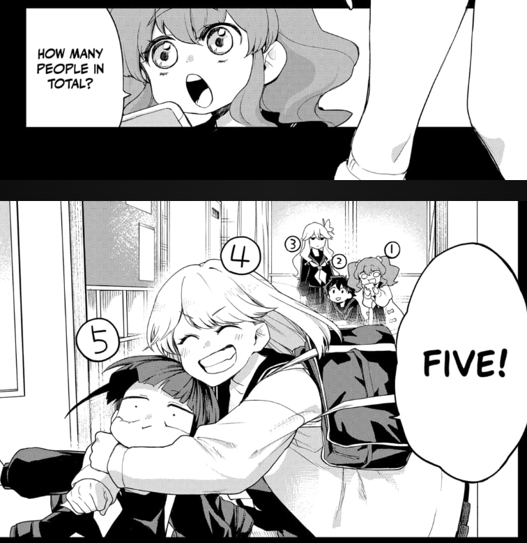 Her extrovert friend is so cute and friendly. I thought she'd be a gyaru trope but she's actually super sweet. 