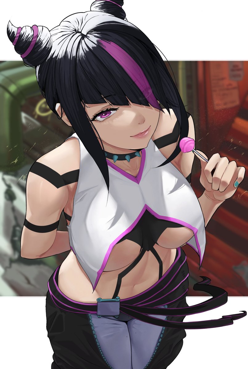 luxpineapple's tweet photo. Juri Han using procreate for the first time 
#Juri #JuriHan #SF6 #StreetFighter6 #streetfighter https://t.co/x2TGq8UlWY