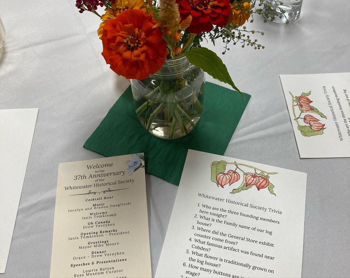 What a great evening tonight with the 37th anniversary of the Whitewater Historical Society. Thanks so much to President Janis Tomkinson and her wonderful team for everything they do to preserve and share our proud history. Thank you!