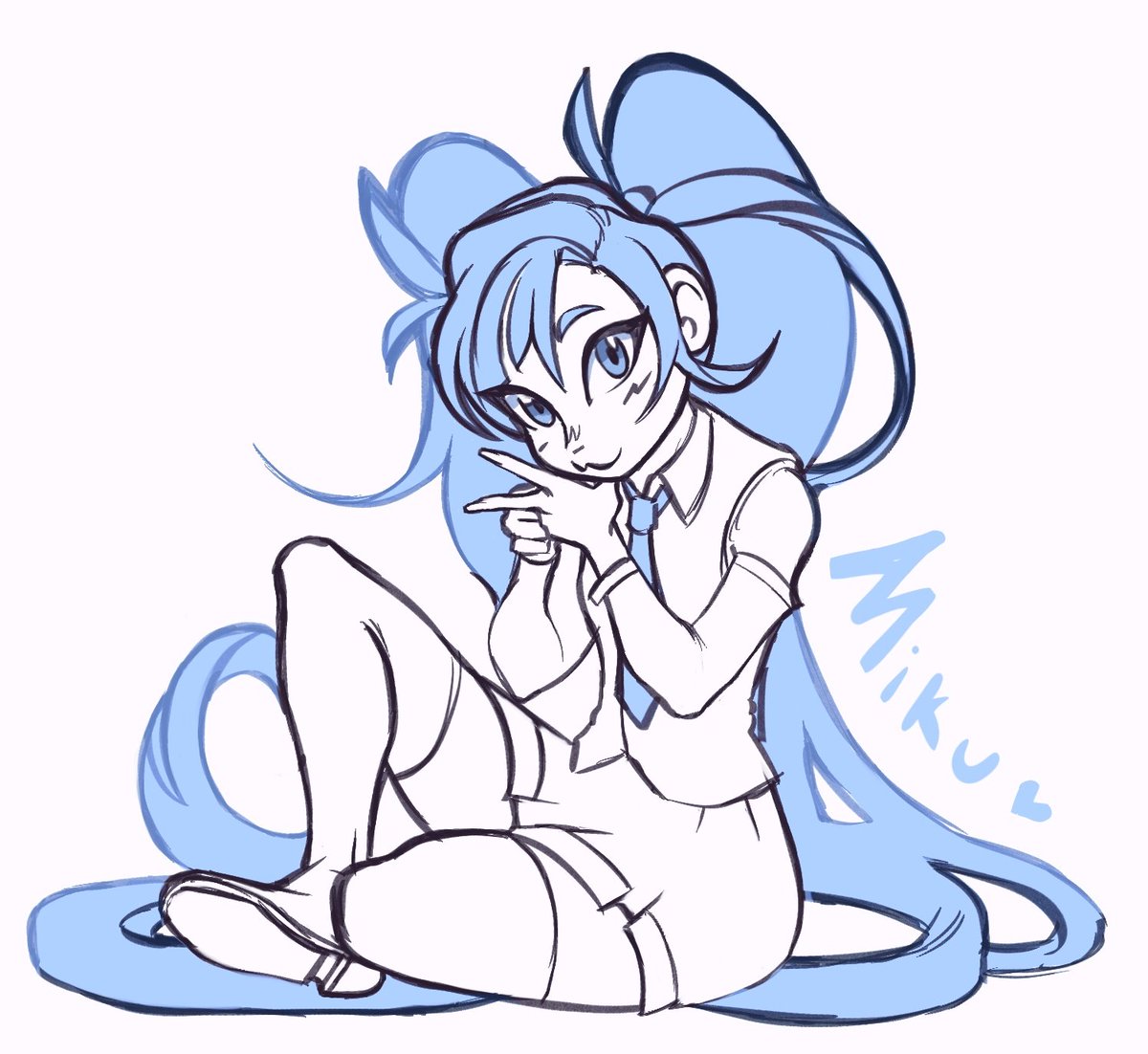 CrowingCoven's tweet photo. Style experimentation #hatsunemikufanart #hatsunemiku https://t.co/JNZqiMFoYt