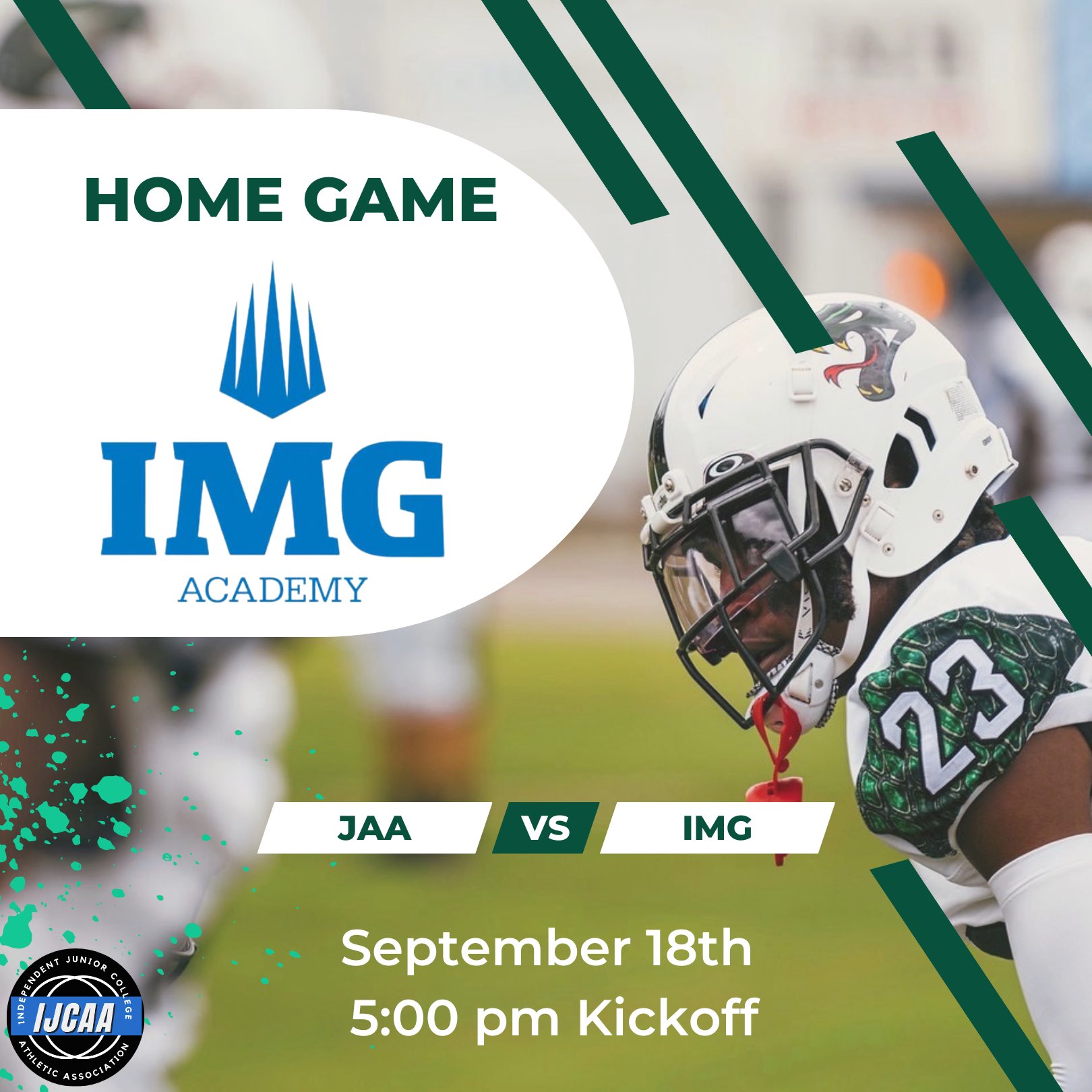Jacksonville Athletic Academy on Twitter "Home Game JAA vs. IMG Academy Sept. 18th 500pm