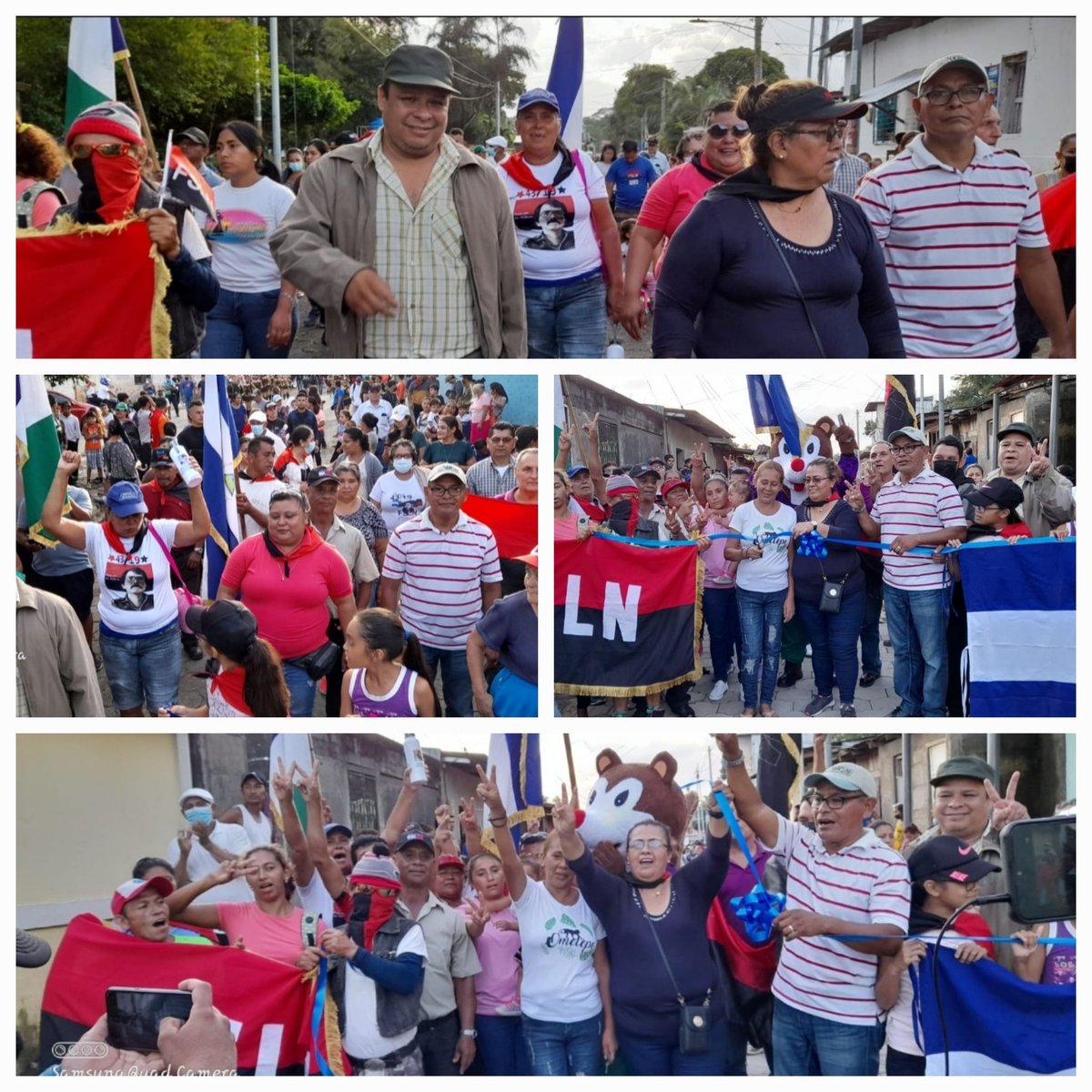 La alegría de un pueblo en Paz, continuará, siempre con el desarrollo de sus municipios, porque el Pueblo Alcalde lo garantiza. 
Caminata e inauguración de 220 metros de adoquinado, Bo Sandino. Dolores, Carazo. 
#PatriaBenditaYLibre 
#UnidosEnVictorias